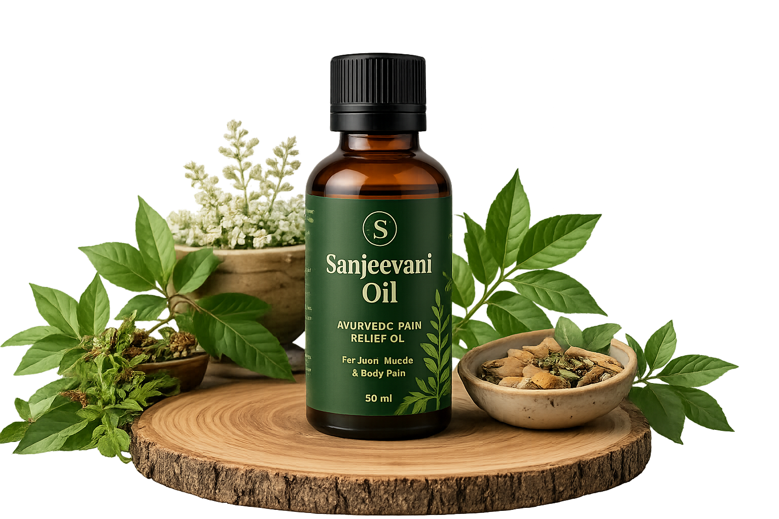 Sanjeevani Ayurvedic Pain Relief Oil bottle